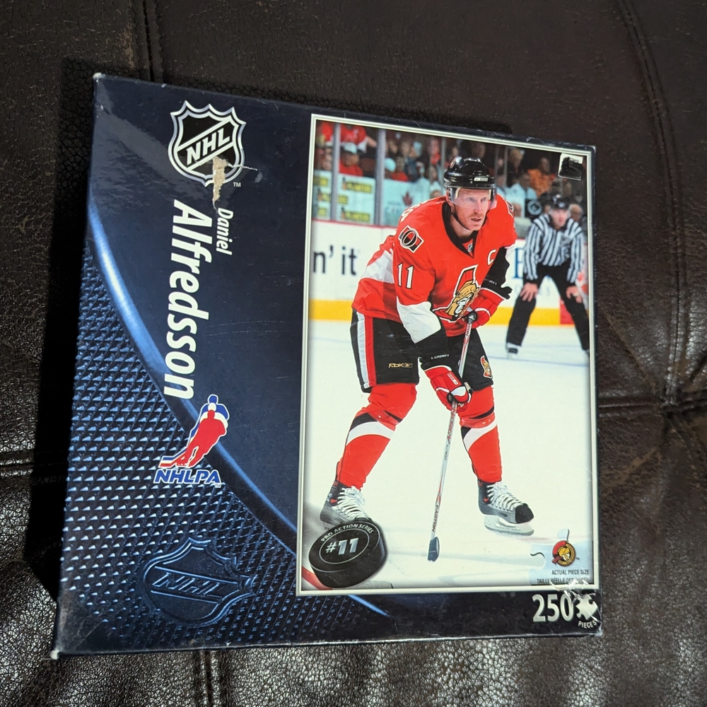 New Sealed NHL Daniel Alfredsson Collectible 250 Pcs Puzzle Box